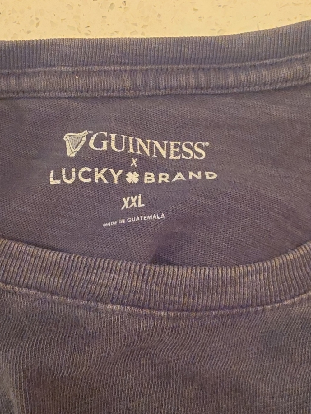 Guinness Navy Blue Logo Crewneck Tee